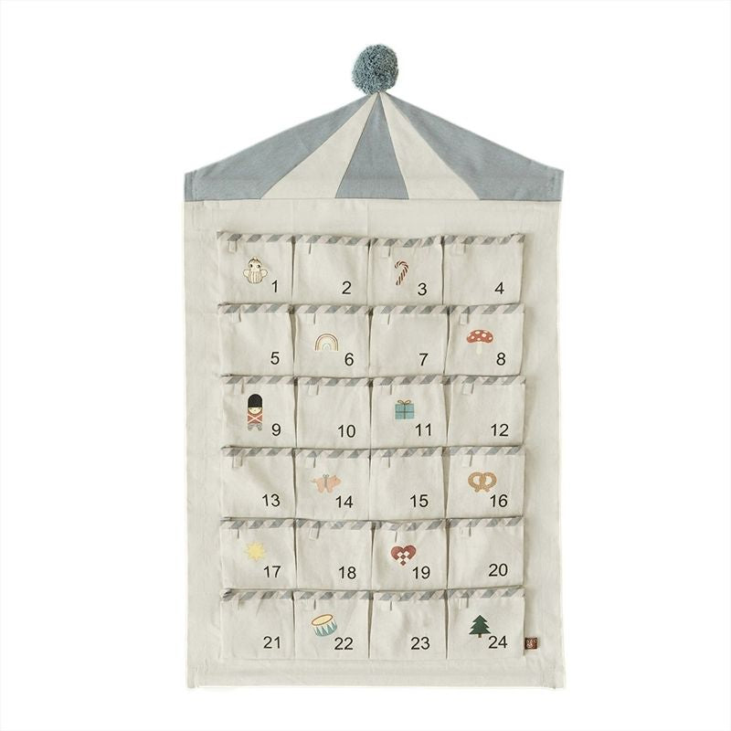 oyoy Adventskalender Circus beige blau